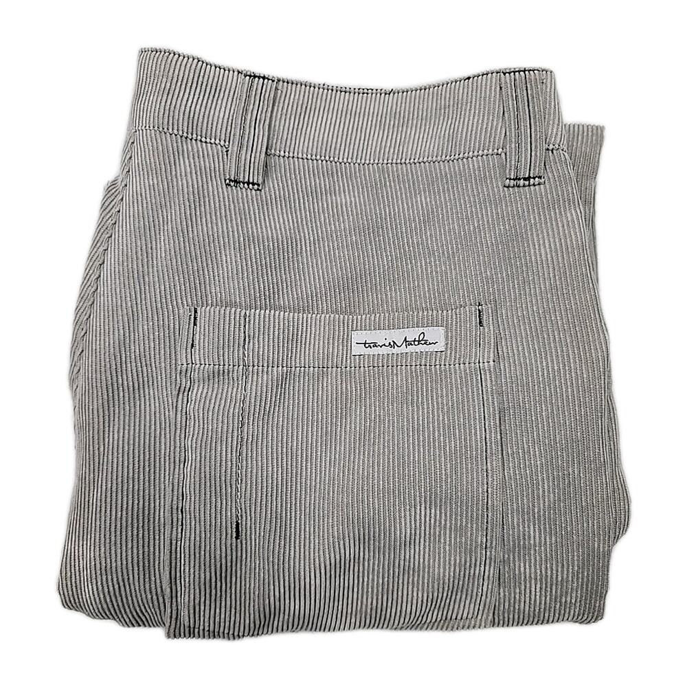 Travis Mathew Start The Journey Corduroy Pants Men’s 32 Grey Straight Leg Golf